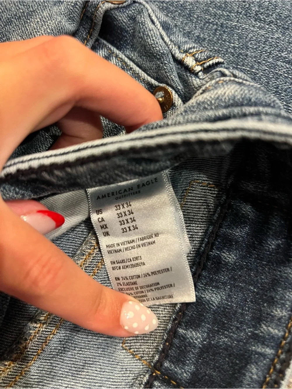 American Eagle Light Wash Denim Jeans